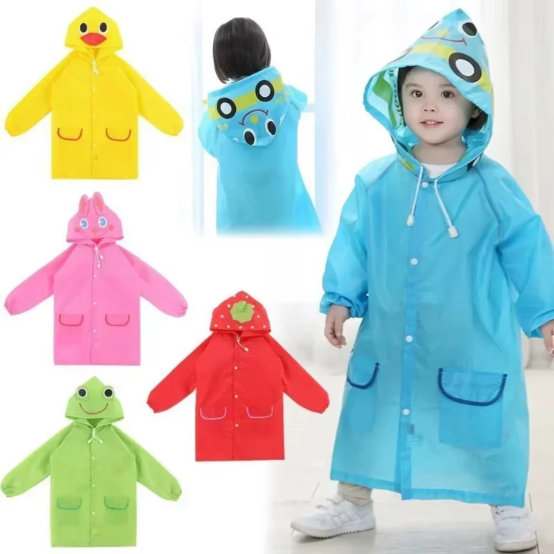 Kids Raincoat Cartoon Animal S - огляд і ціна Camping Rain Poncho